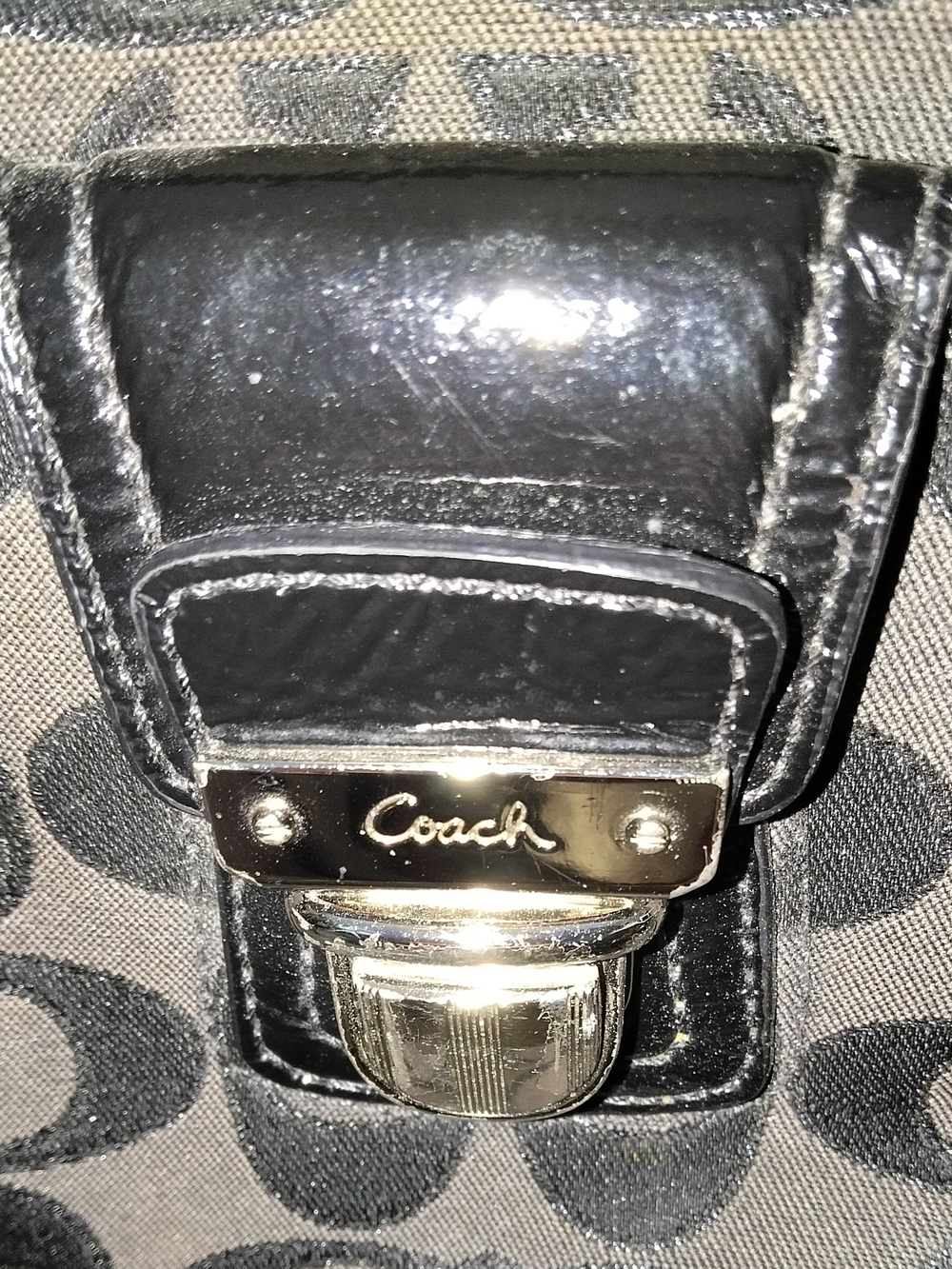 Dooney & Bourke Light Blue Logo Tote with Tan Leather Trim - Picture 13 of 15